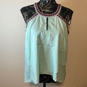 Jessica Simpson Mint Green halter type Aztec accents Size Large